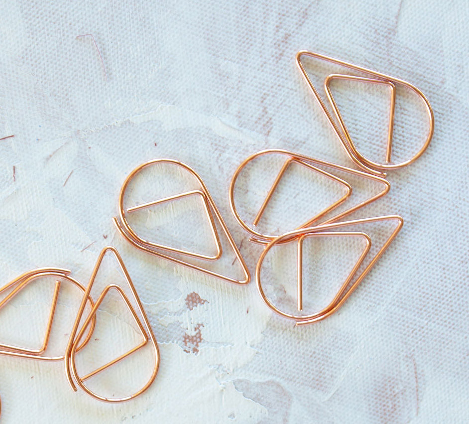 Tear Drop Paper Clips