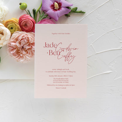 Portia Invitation + Envelope Suite