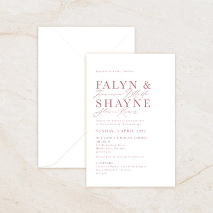 Amar Invitation + Envelope Suite