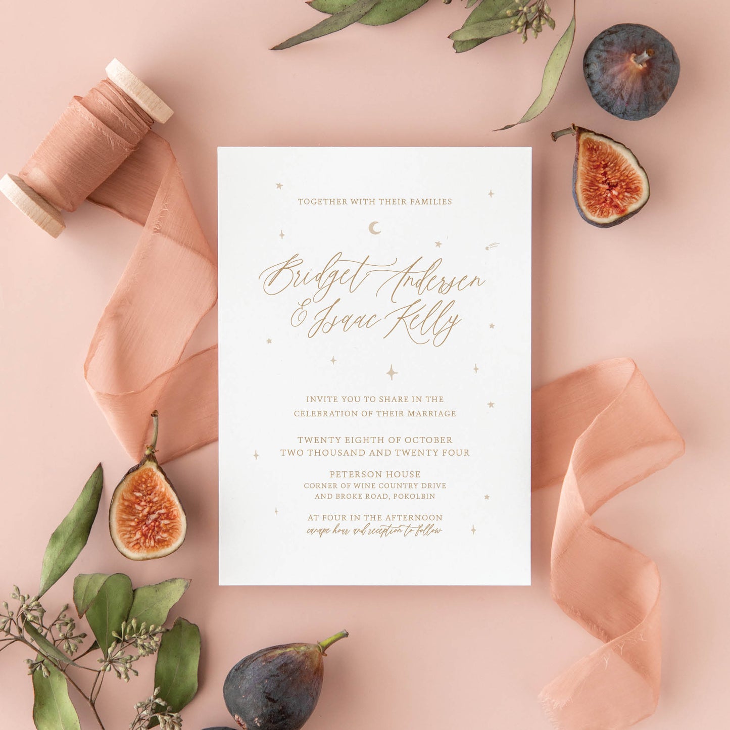 Celestial Invitation + Envelope Suite