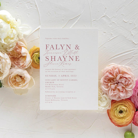 Amar Invitation + Envelope Suite