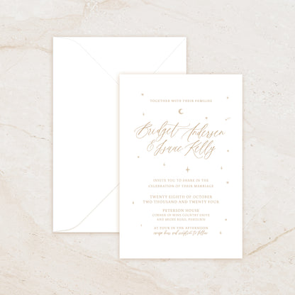 Celestial Invitation + Envelope Suite