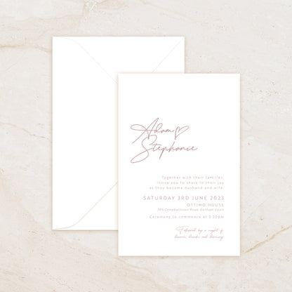 Heart Invitation + Envelope Suite