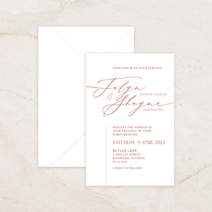 Pyaar Invitation + Envelope Suite