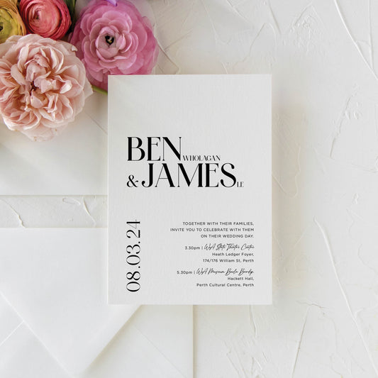 Hollywood Invitation + Envelope Suite