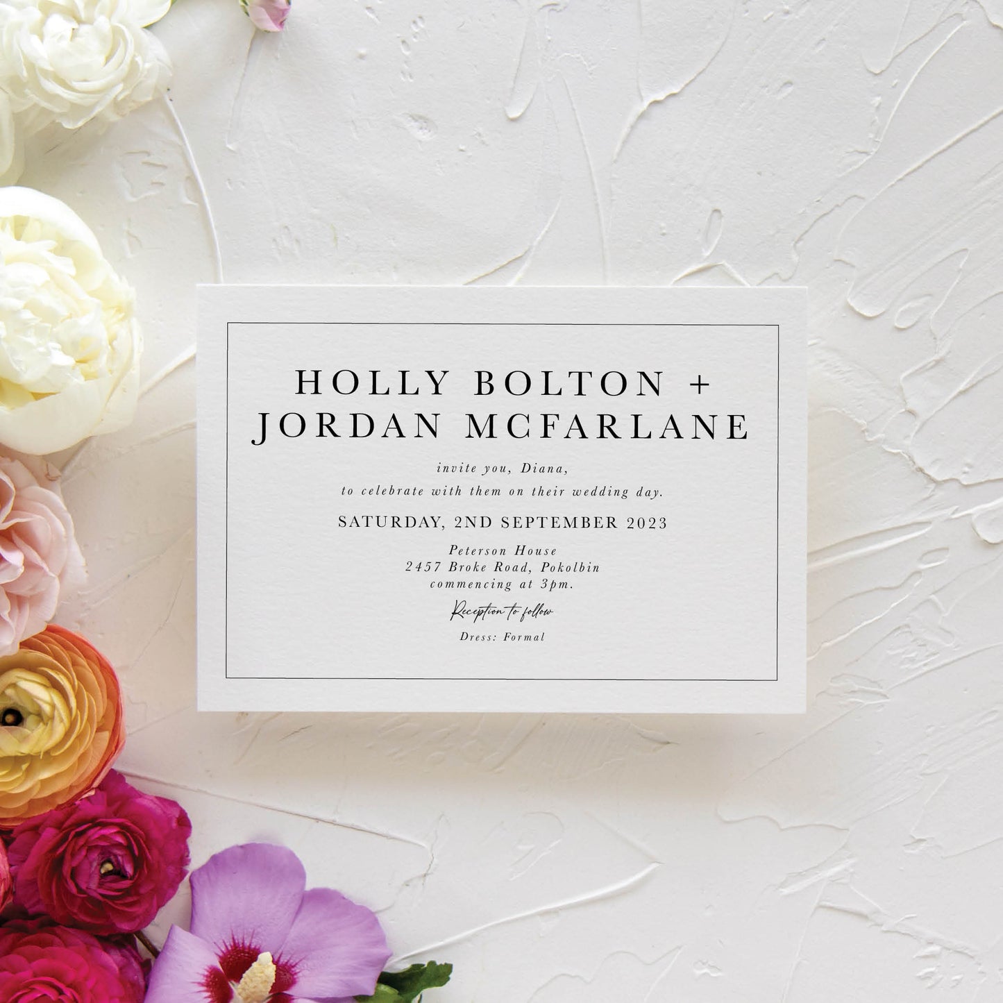 Classique Invitation + Envelope Suite