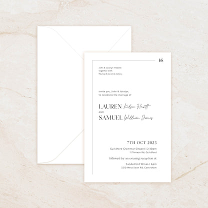 Geo Invitation + Envelope Suite