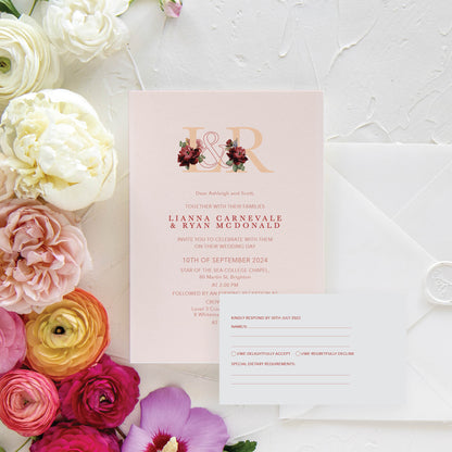 Jardin Invitation + RSVP Postcard + Envelope Suite