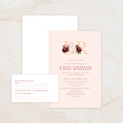 Jardin Invitation + RSVP Postcard + Envelope Suite