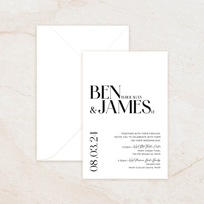 Hollywood Invitation + Envelope Suite